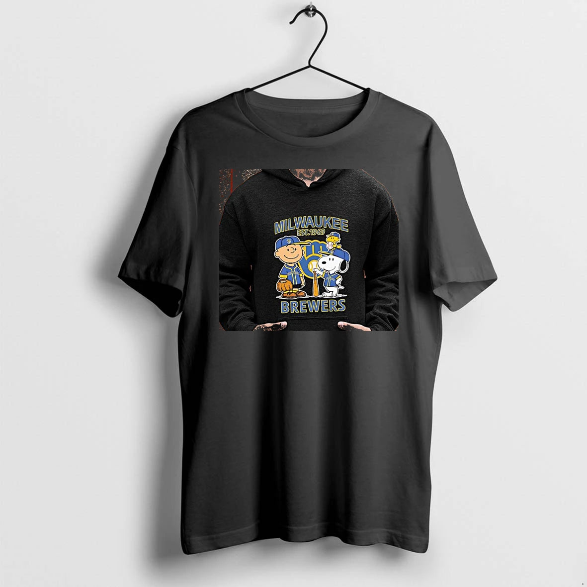 Officials Charlie Brown Snoopy Woodstock X Milwaukee Brewers Milwaukee Est 1969 Brewers