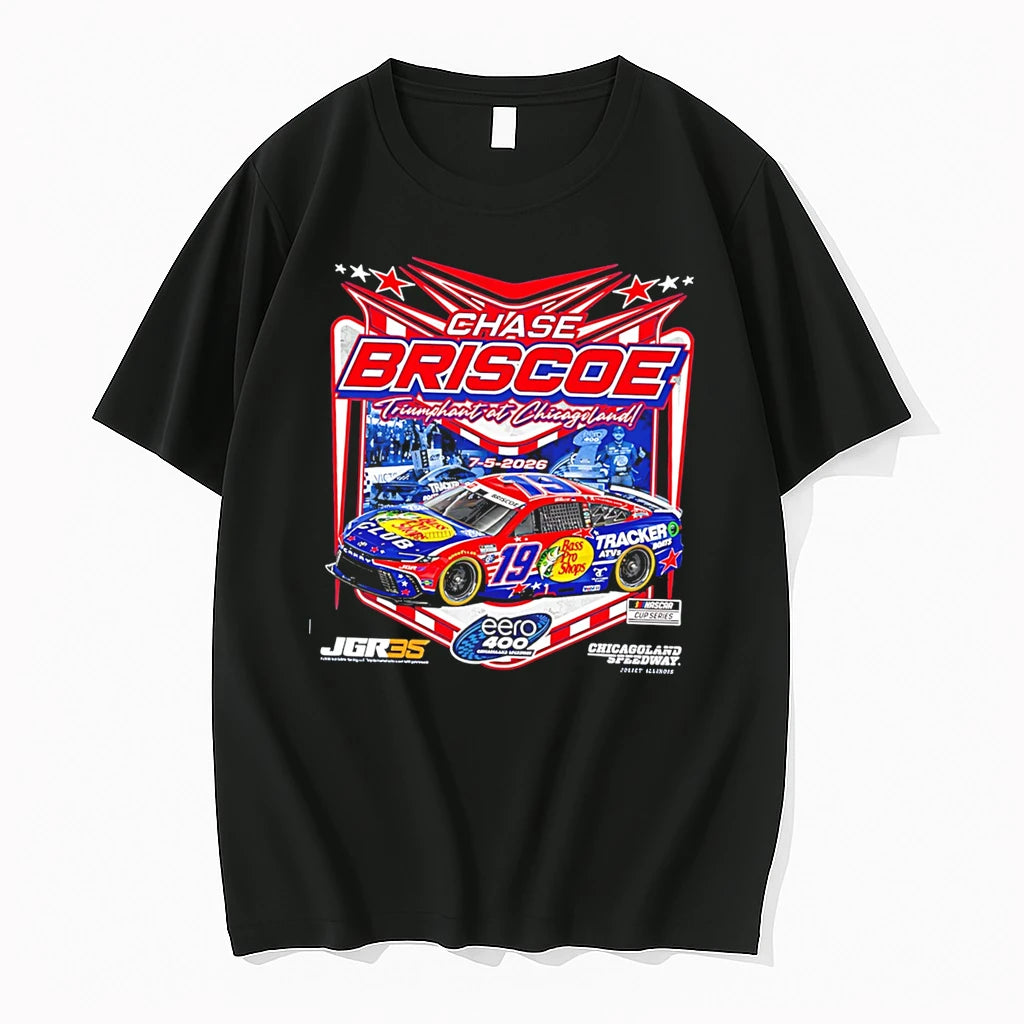 Officials Chase Briscoe 2026 Eero 400 Chicagoland Speedway Race Winner Tee Premium T Shirt