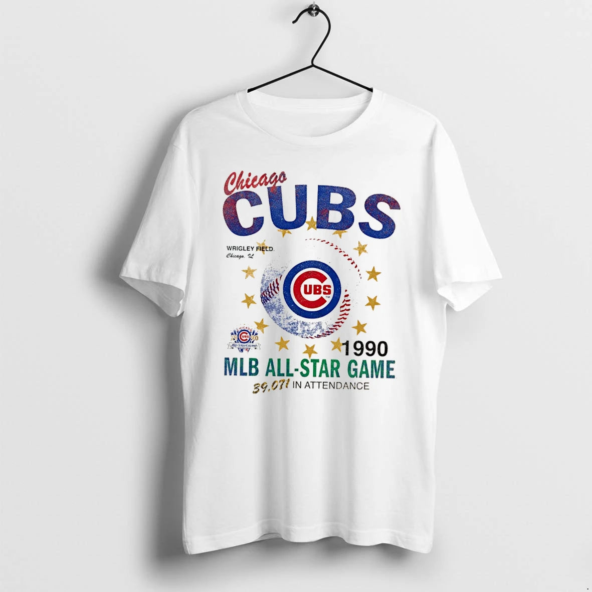 Officials Chicago Cubs 1990 Mlb All Star Game Wrigley Field Tee Premium T Shirt