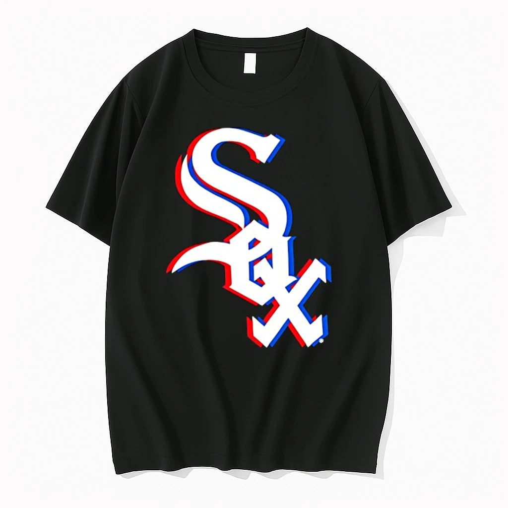Officials Chicago White Sox Mlb Team Logo 3d Effect Premium T Shirt
