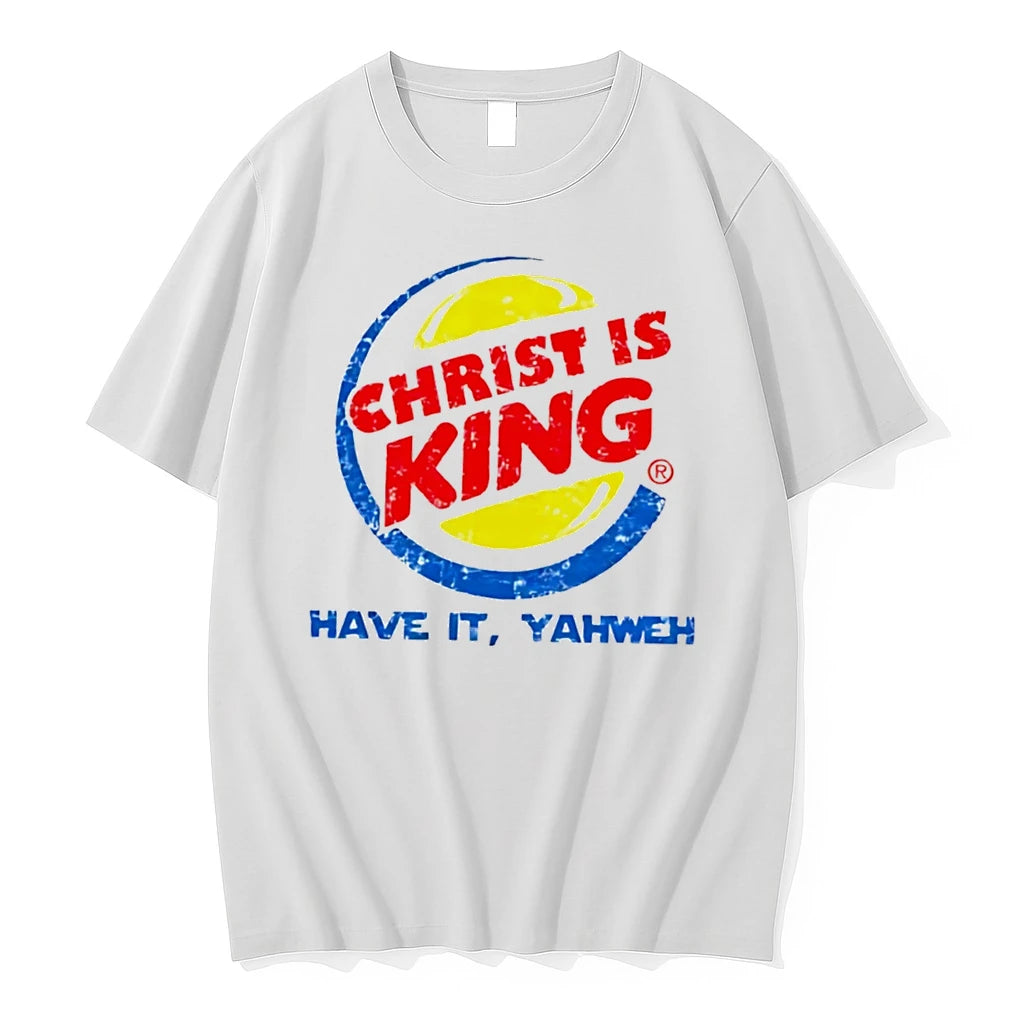 Officials Christ Is King Have It Yahweh Distressed Tee Premium T Shirt