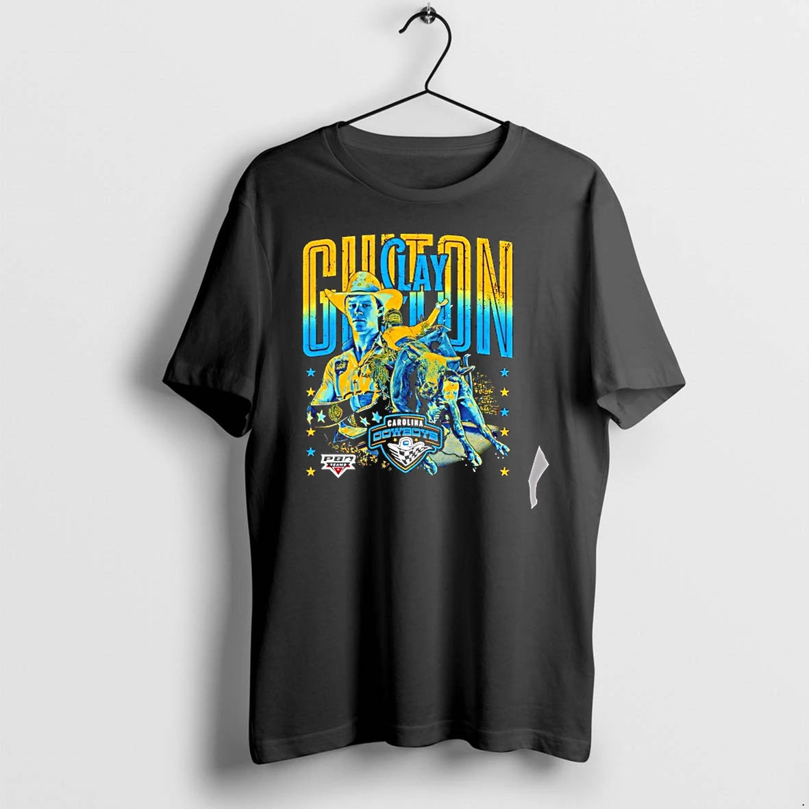 Officials Clay Guiton Carolina Cowboys Pbr Teams Bull Riding Rider Premium T Shirt