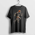 Officials Cleveland Browns Runs In My Blood Mascot Skeleton Black Mens Premium T Shirt