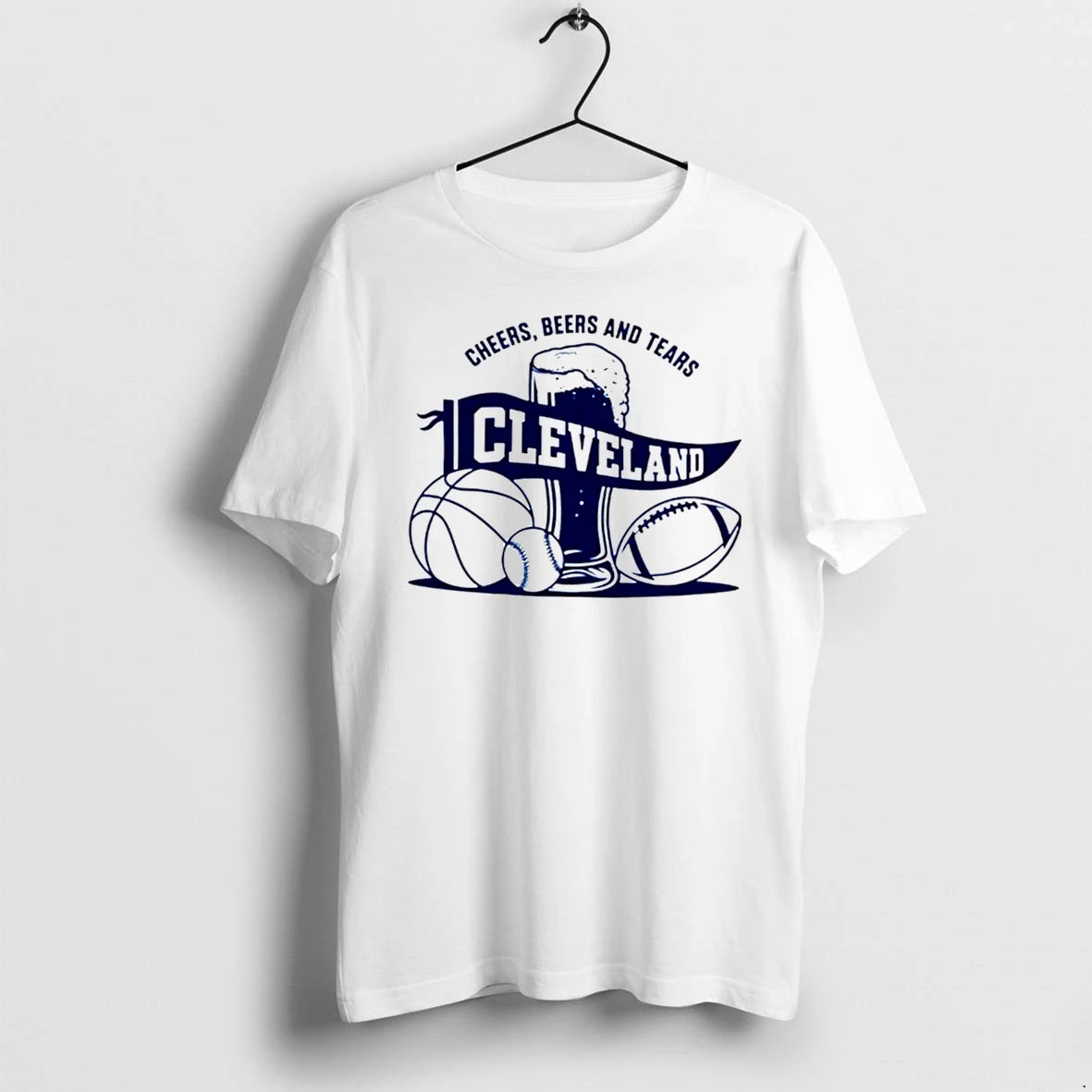 Officials Cleveland Cheers Beers And Tears Why I Drink Tee Premium T Shirt