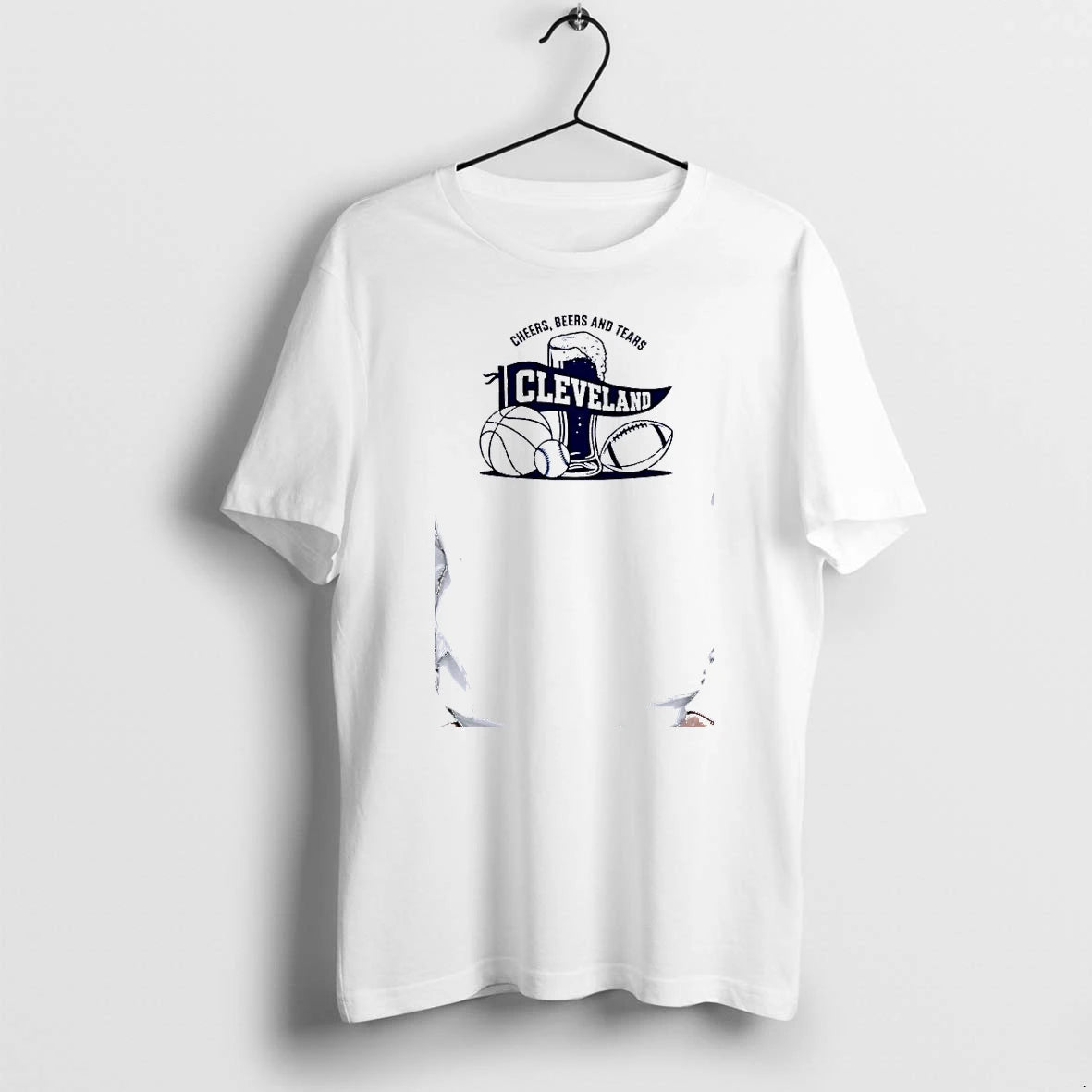Officials Cleveland Sports Fans Cheers Beers And Tears Cleveland Basketball Premium T Shirt
