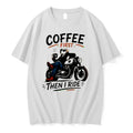 Officials Coffee First Then I Ride Tee Premium T Shirt