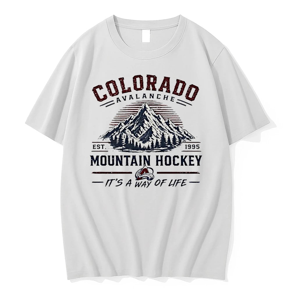 Officials Colorado Avalanche Mountain Hockey Its A Way Of Life Women Premium T Shirt