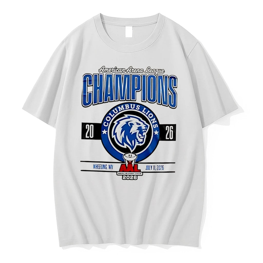 Officials Columbus Lions 2026 Aal Champions Tee Premium T Shirt