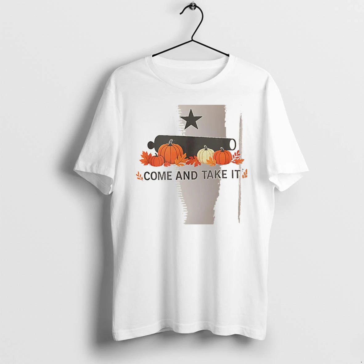 Officials Come And Take It Pumpkin Cannon White Premium T Shirt