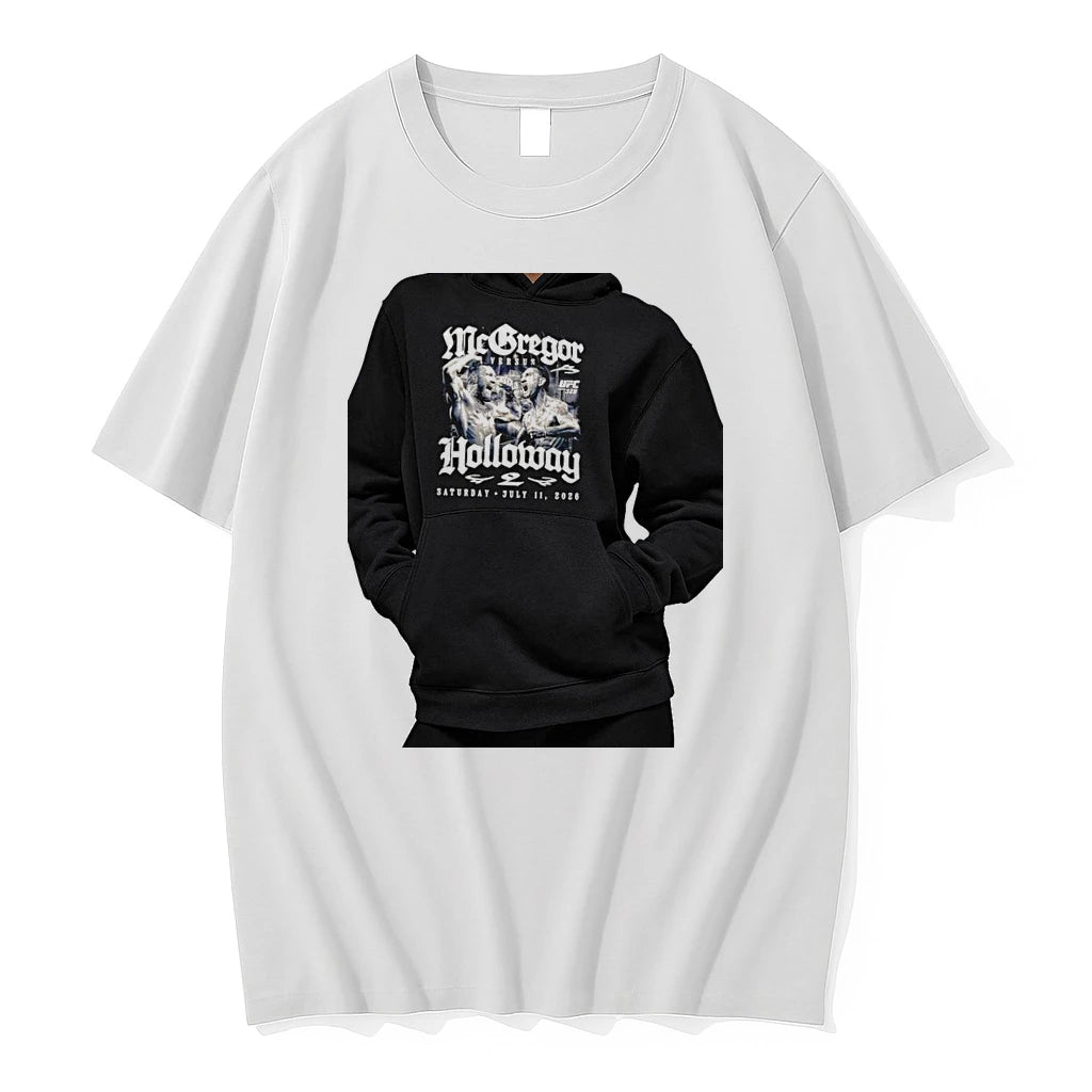 Officials Conor Max Holloway Ufc 329 Mcgregor Versus Holloway Premium T Shirt