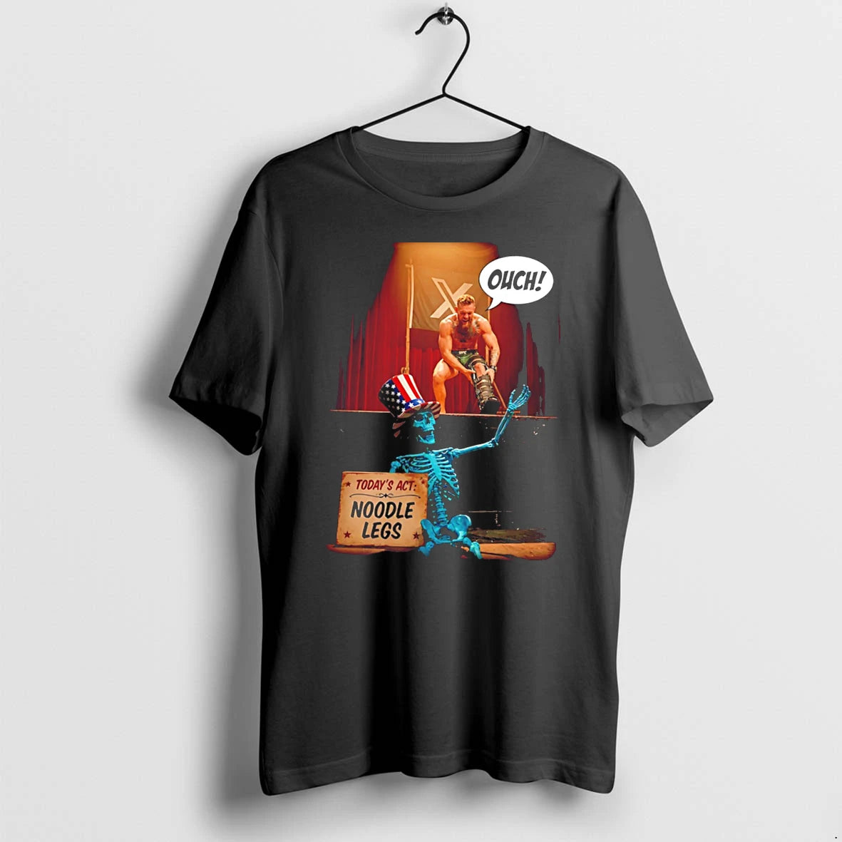 Officials Conor Mcgregor One Minute Man Ouch Todays Act Noodle Legs Tee