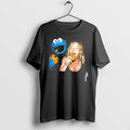 Officials Cookie Monster Sydney Sweeney Eating A Chocolate Chip Cookie Meme Premium T Shirt