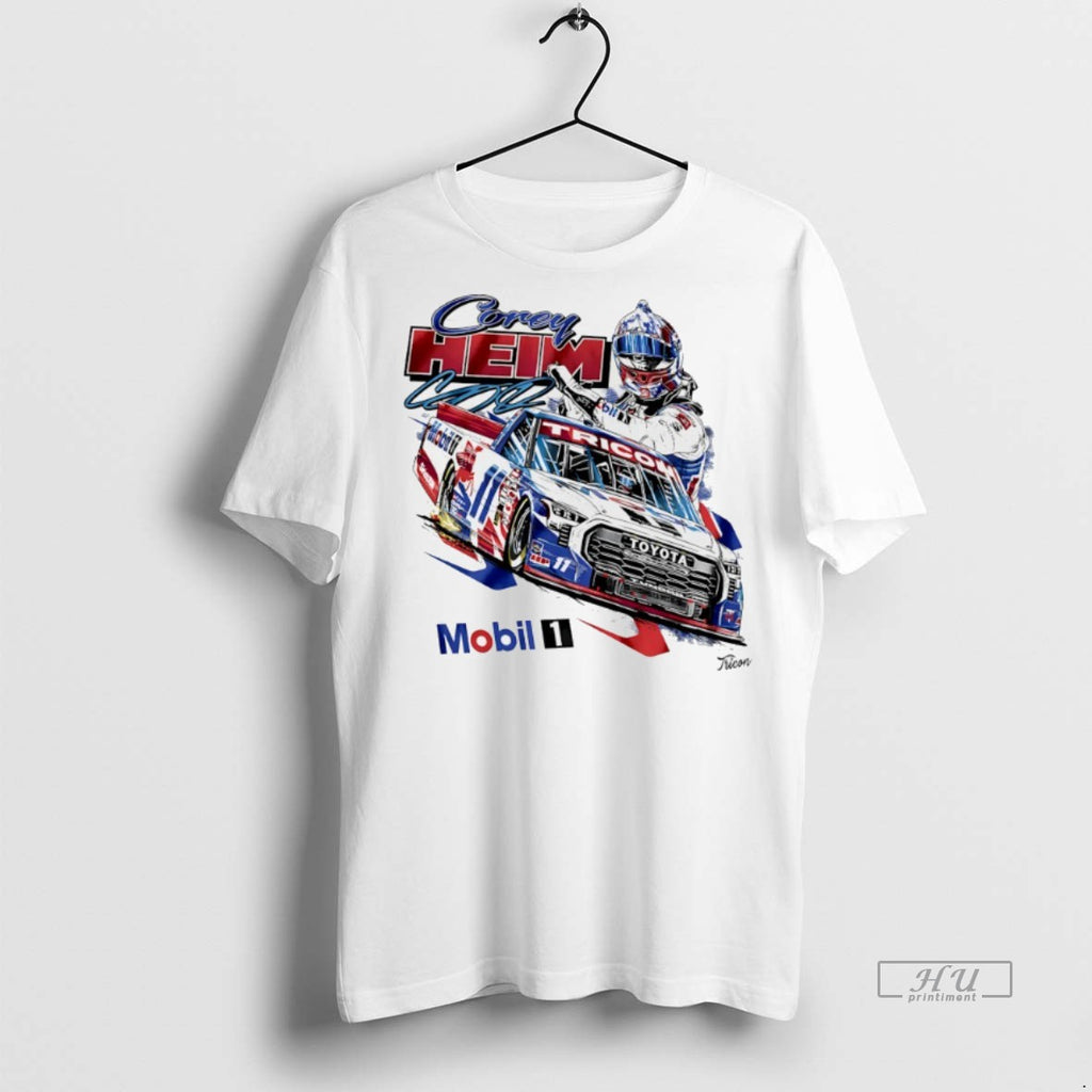 Officials Corey Heim Mobil1 Tricon Toyota Racing Truck Graphic Tee Shirt Sweater
