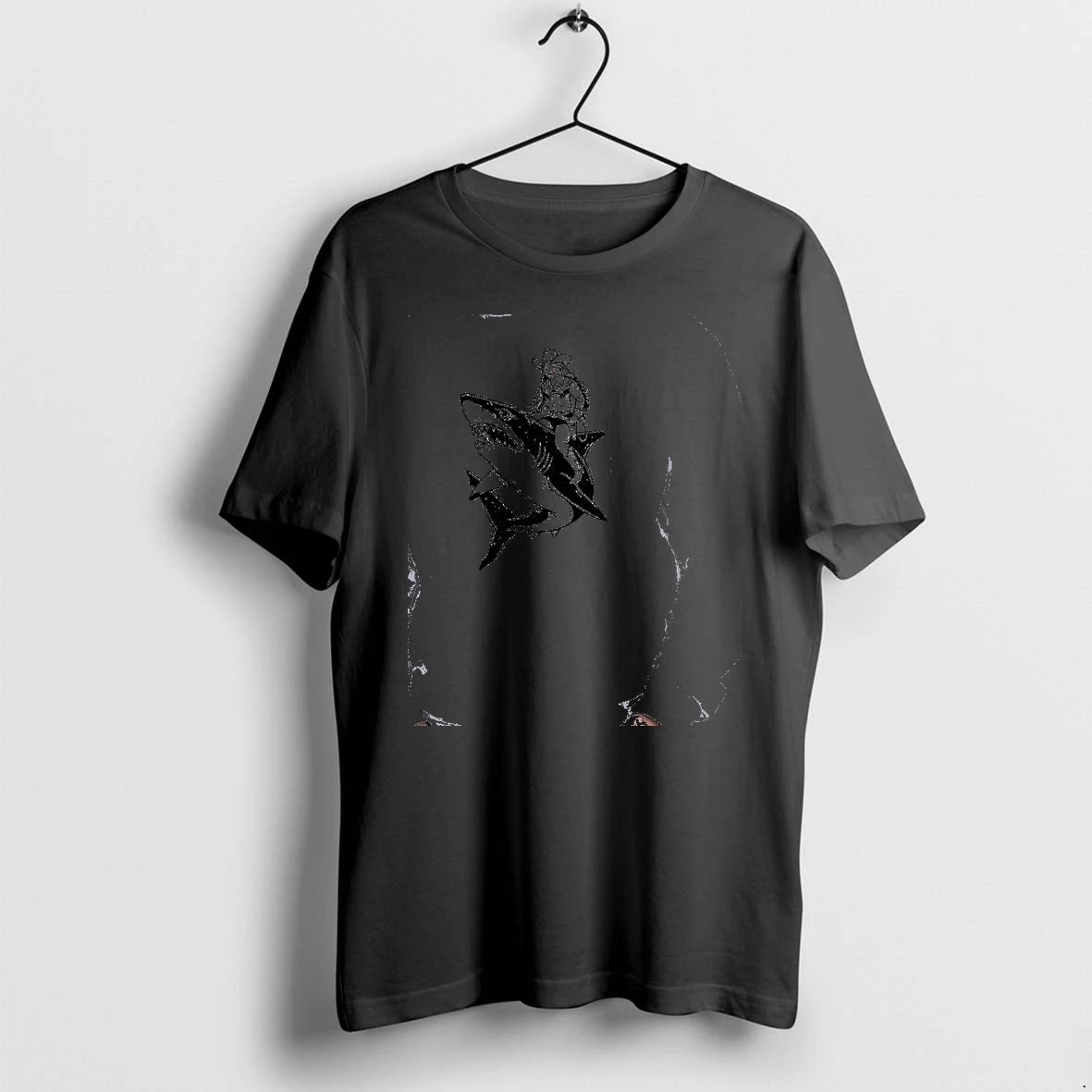 Officials Cowgirl Riding Shark Premium T Shirt