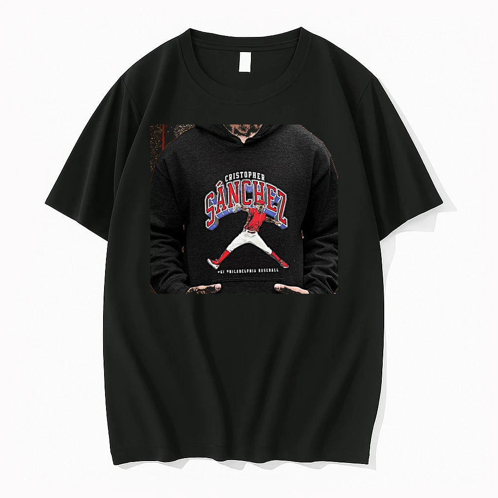 Officials Cristopher Sanchez Philadelphia Phillies Mlb Number 61 Posing Premium T Shirt