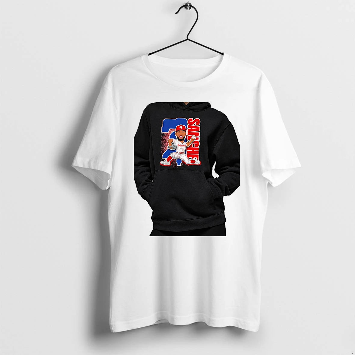 Officials Cristopher Sanchez Philadelphia Phillies Cartoon Player Baseball Premium T Shirt