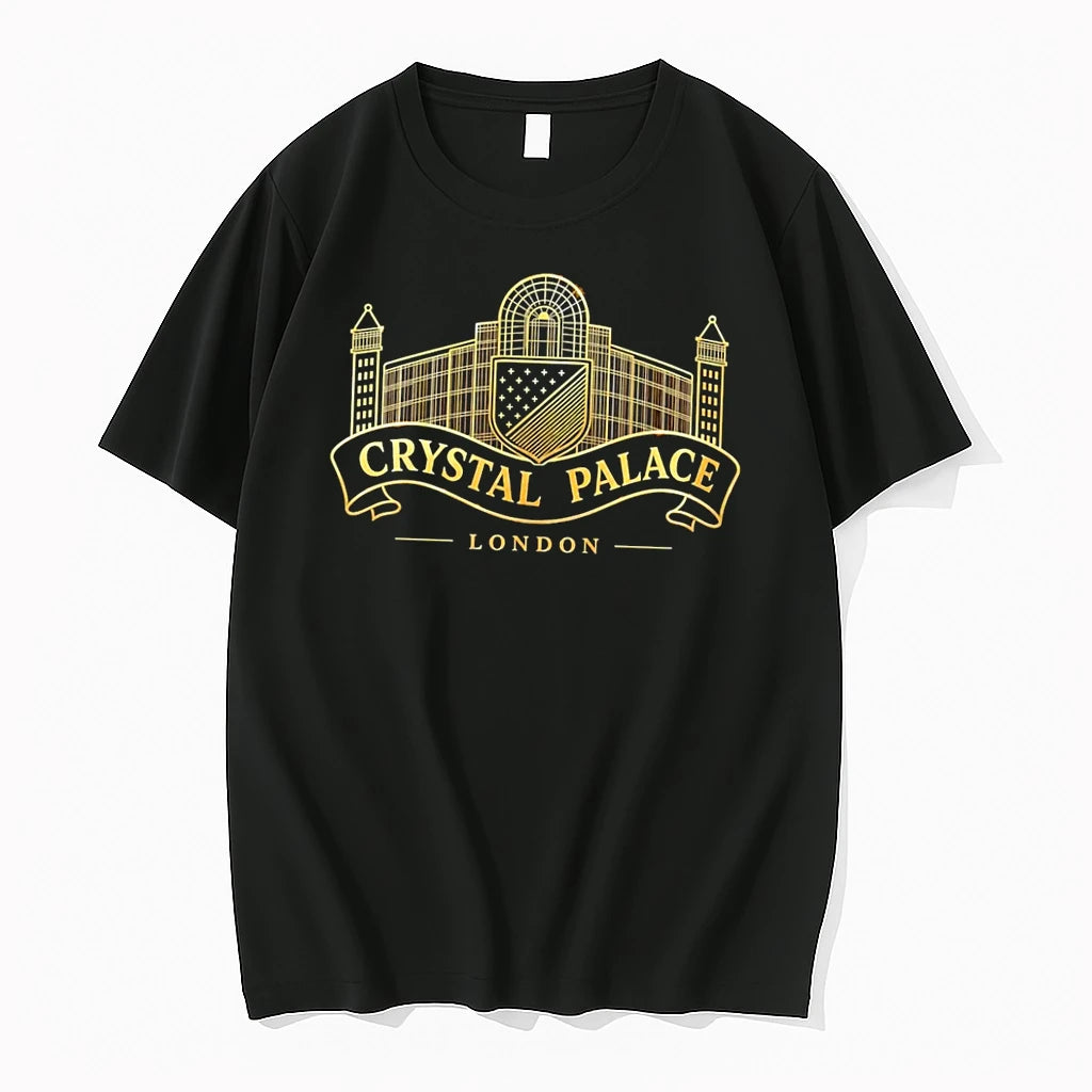 Officials Crystal Palace London Emblem Mens Black Premium T Shirt