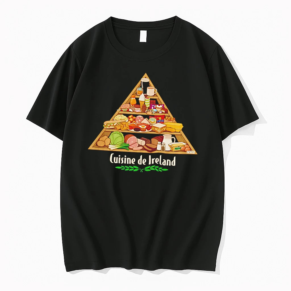 Officials Cuisine De Ireland Food Pyramid Tee Premium T Shirt