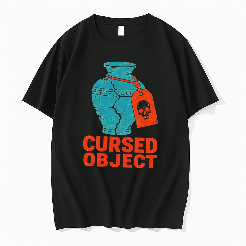 Officials Cursed Object Vintage Style Vase Skull Spooky Tee Premium T Shirt