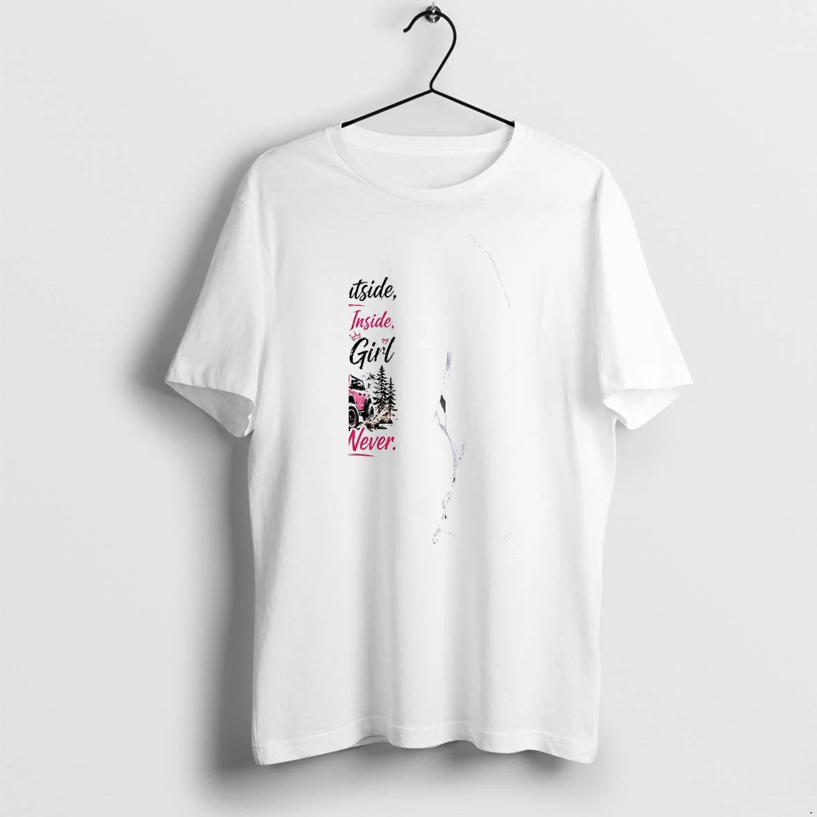 Officials Cute Outside Sarcastic Inside Bronco Girl Always Passenger Never Premium T Shirt