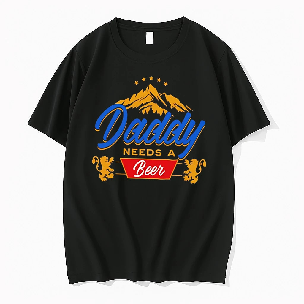 Officials Daddy Needs A Beer Vintage Tee Premium T Shirt