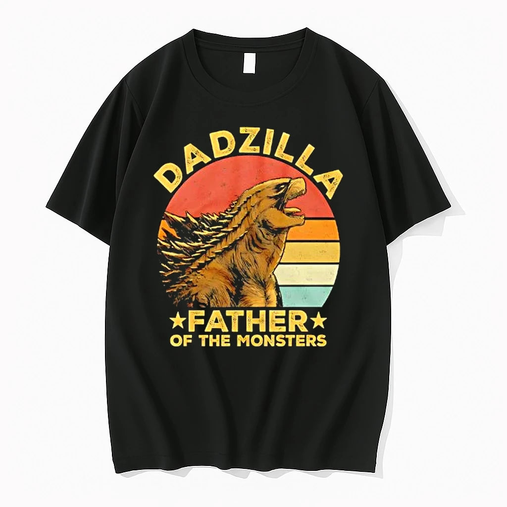 Officials Dadzilla Father Of The Monsters Retro Premium T Shirt