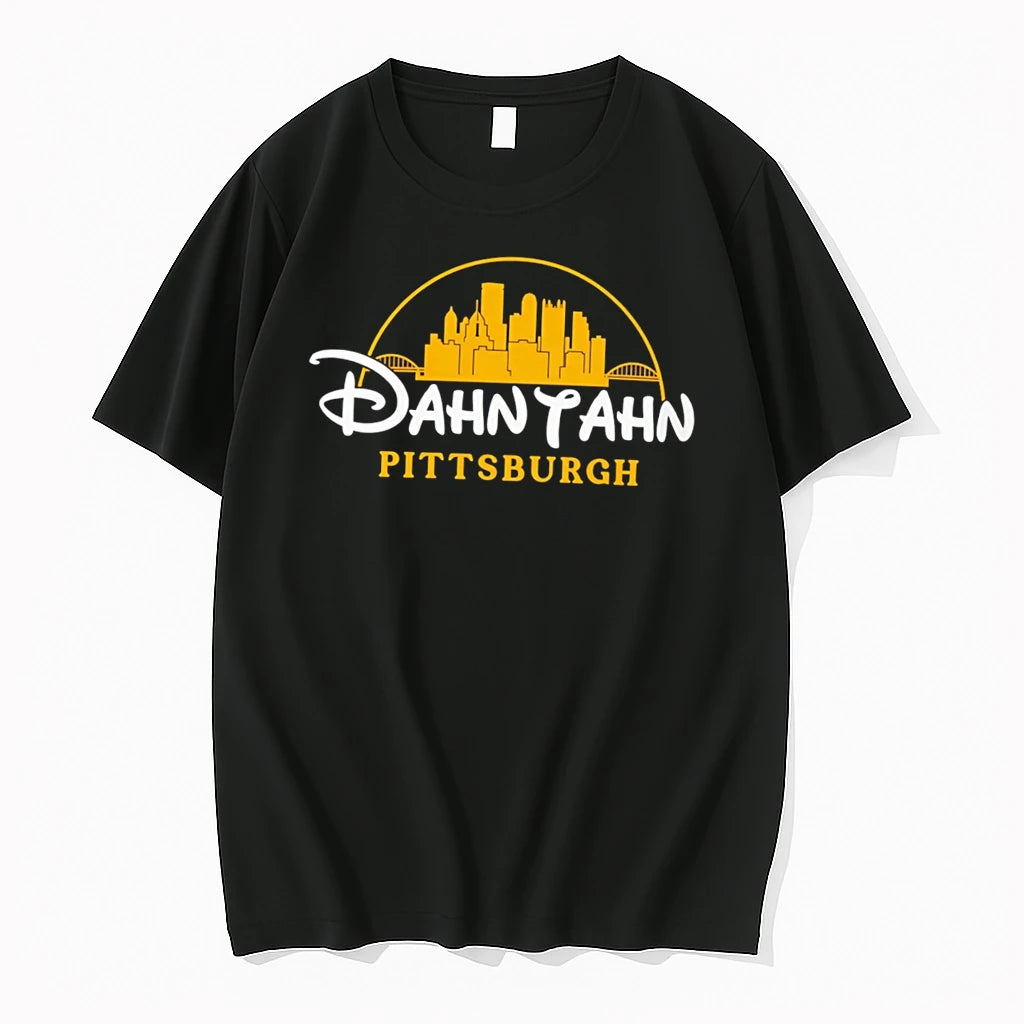 Officials Dahntahn Pittsburgh Skyline Steel City Tee Premium T Shirt