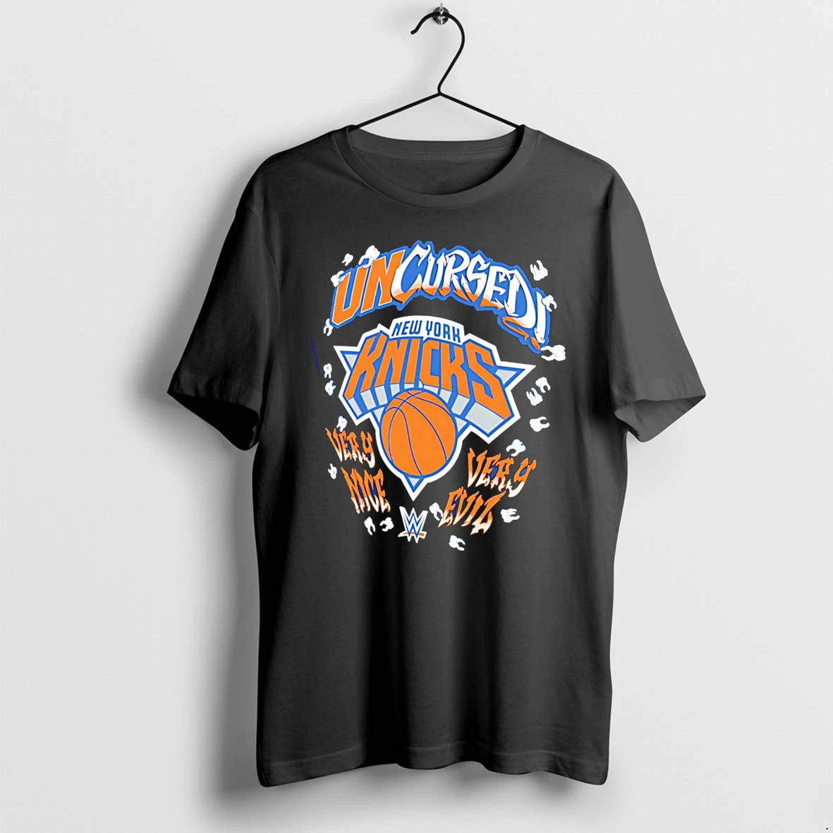 Officials Danhausen X New York Knicks Uncursed Very Nice Very Evil Tee