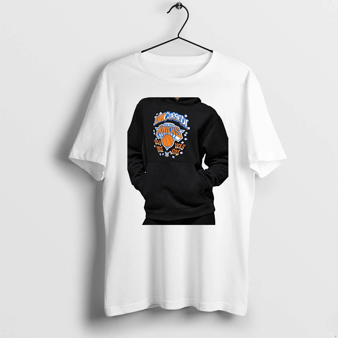 Officials Danhausen X New York Knicks Uncursed Very Nice Very Evil Premium T Shirt