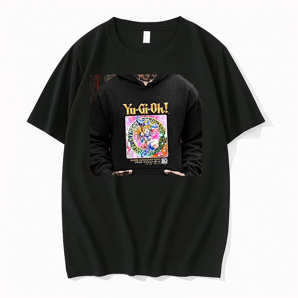 Officials Dark Magician Girl Yu Gi Oh 25th Anniversary Logo Text Premium T Shirt