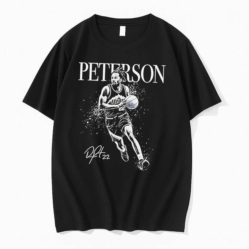 Officials Darryn Peterson Utah Jazz Mono Signature Tee Premium T Shirt