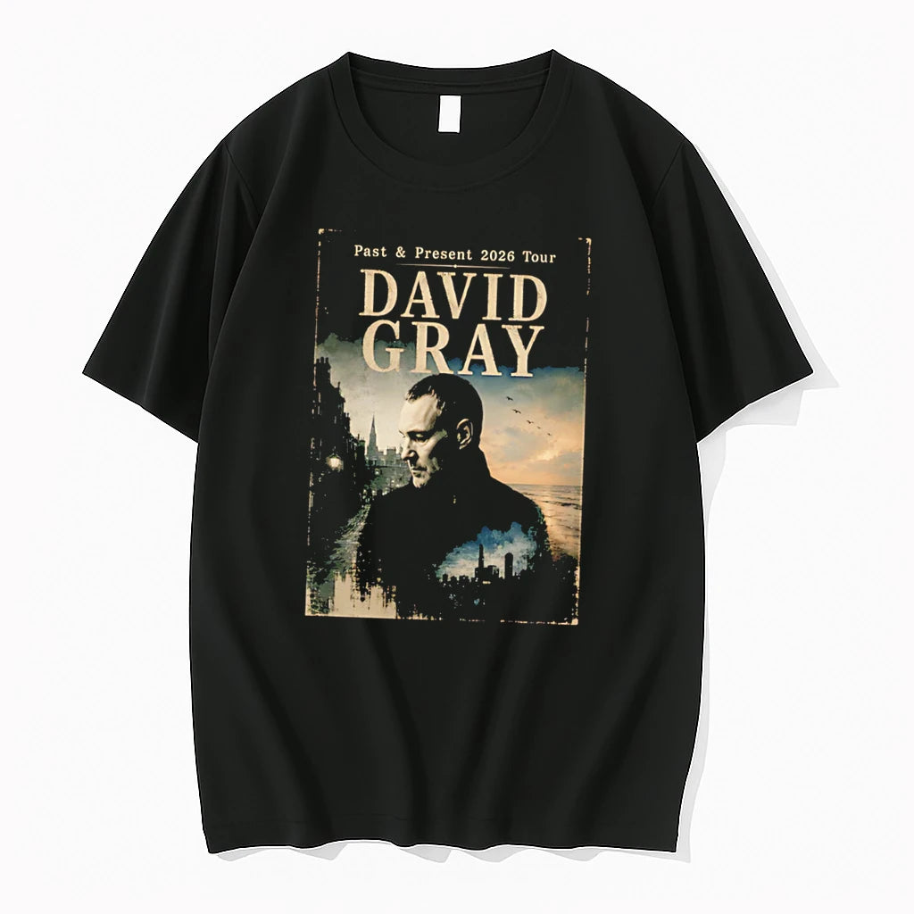 Officials David Gray Past Present 2026 Tour Singer Songwriter Tee Premium T Shirt