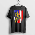 Officials Davy Crockett American Patriot Revolutionary War Hero United States Flag Premium T Shirt