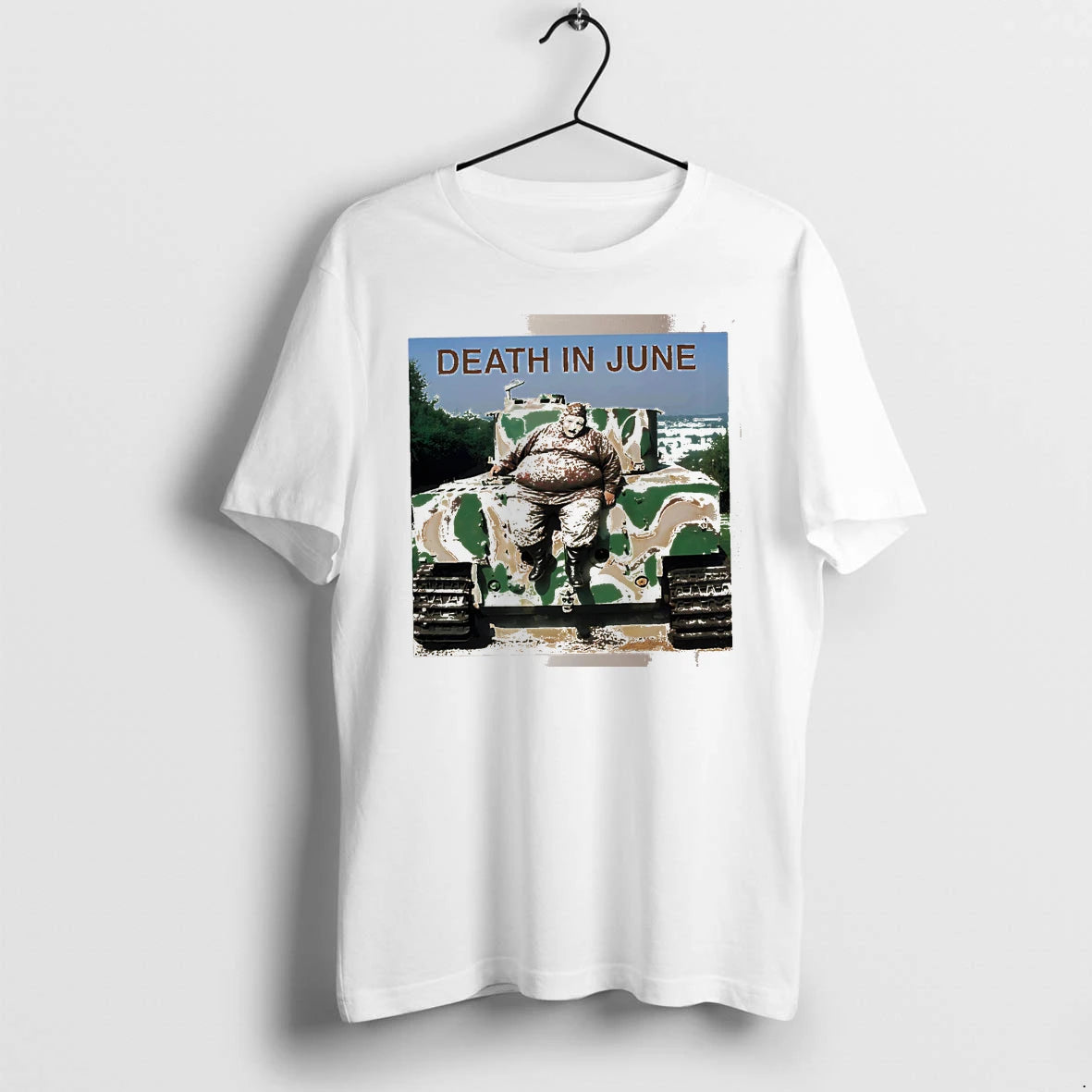 Officials Death In June Person In Mask Sitting On Tank White Premium T Shirt