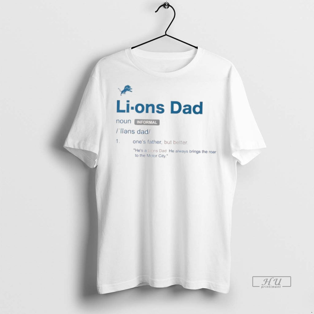 Officials Detroit Lions Dad Definition Graphic Tee Shirt Sweater