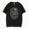 Officials Detroit Lions Runs In My Blood Mascot Skeleton Black Mens Premium T Shirt