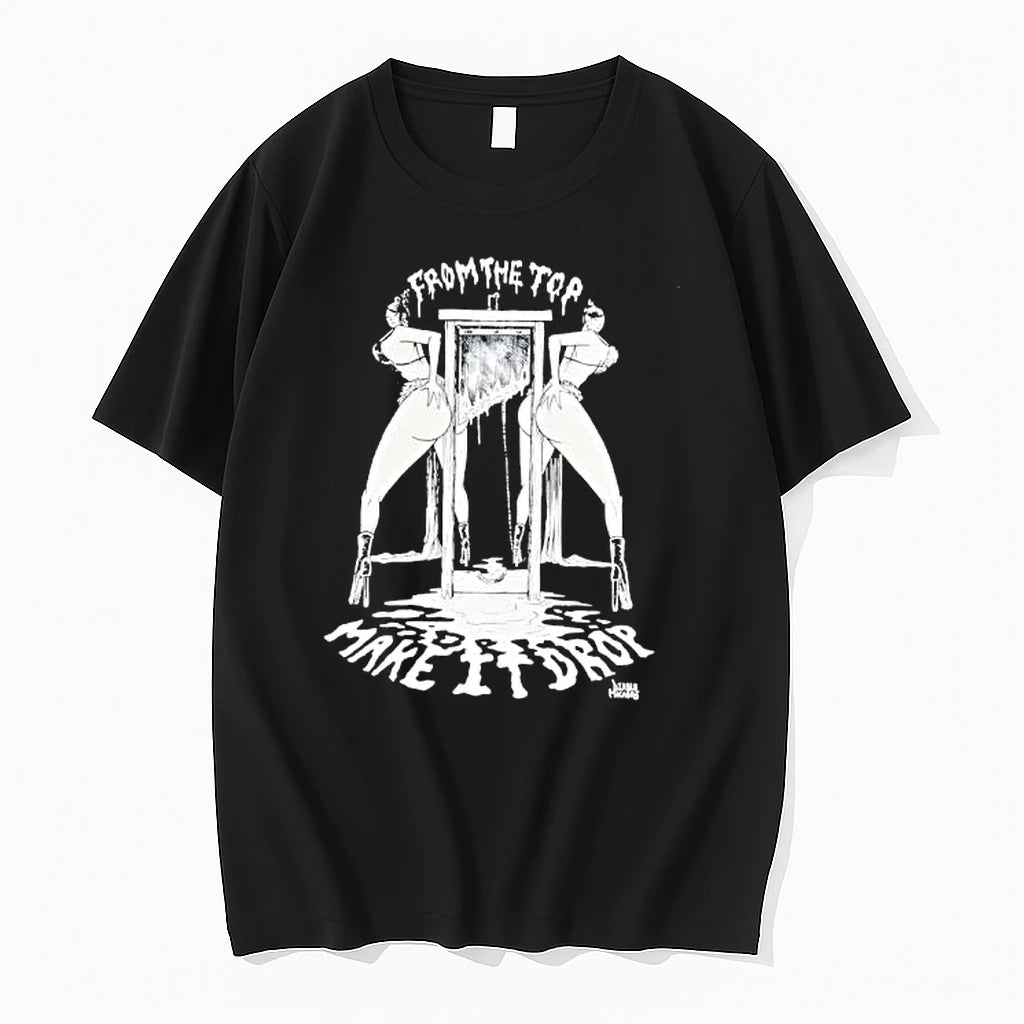 Officials Diablo Macabre From The Top Make It Drop Guillotine Premium T Shirt