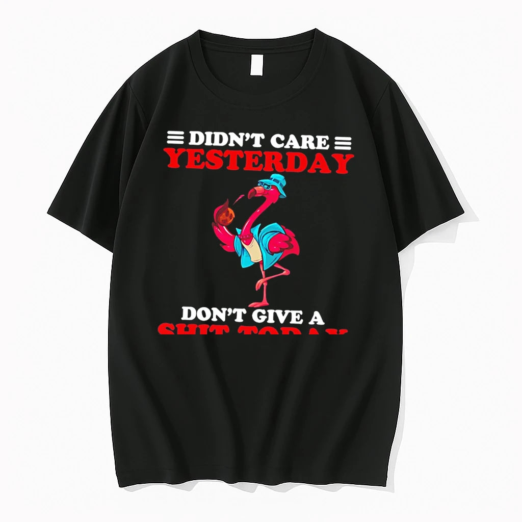 Officials Didnt Care Yesterday Dont Give A Shit Today Flamingo Tee Premium T Shirt