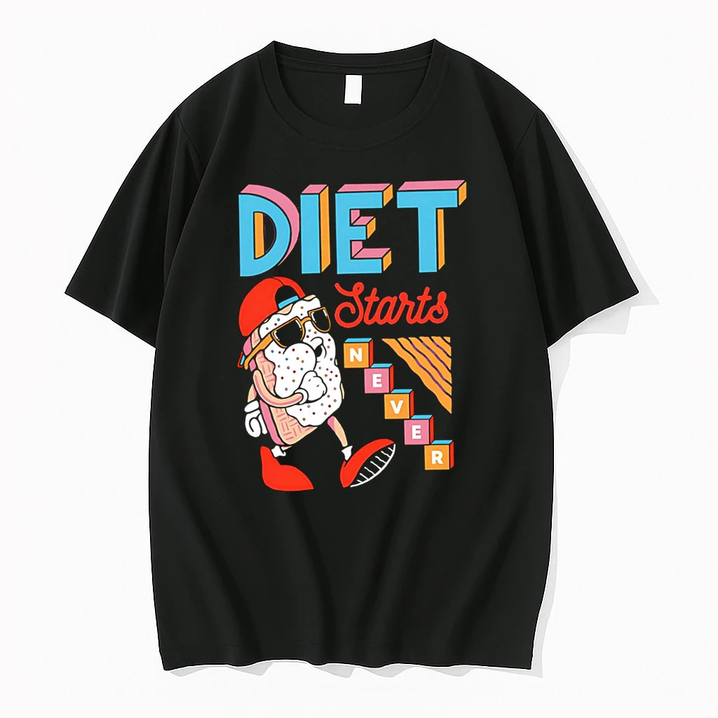 Officials Diet Starts Never Pop Tart Character Premium T Shirt
