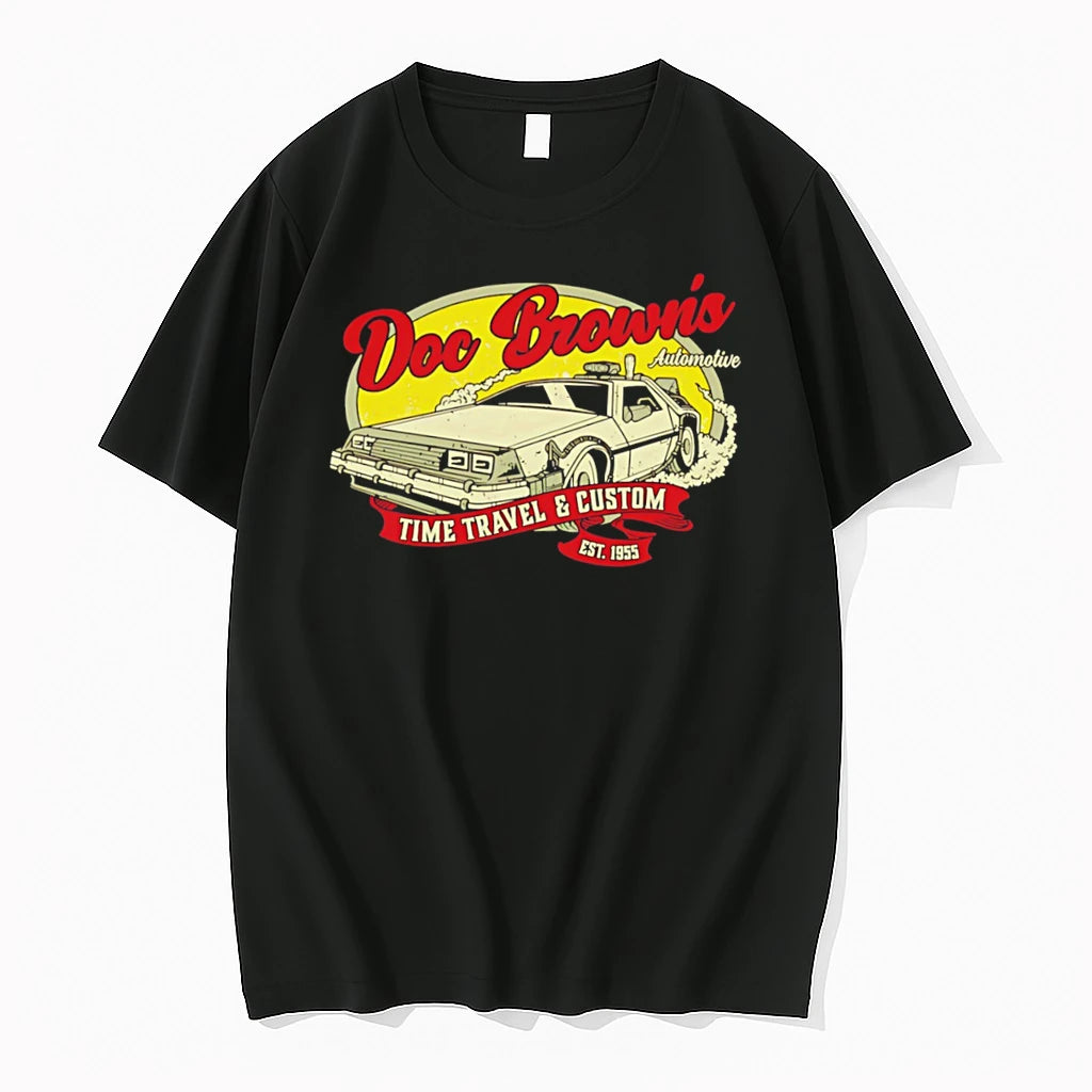 Officials Docs Automotive Doc Browns Time Travel Custom Est 1955 Tee Premium T Shirt