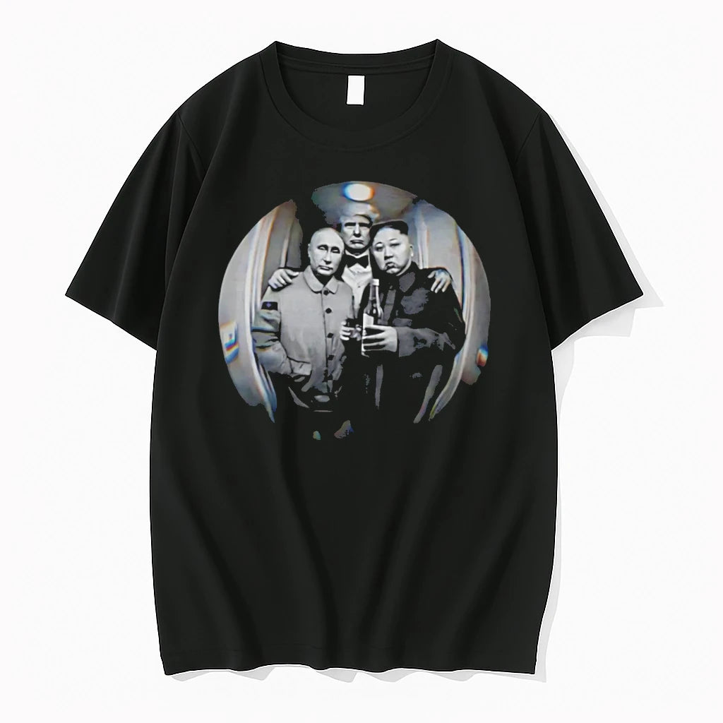 Officials Donald Trump Vladimir Putin And Kim Jong Un 3 Heads Tee