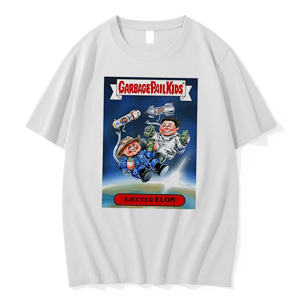 Officials Donald Trump And Elon Musk Garbage Pail Kids Ejected Elon Tee