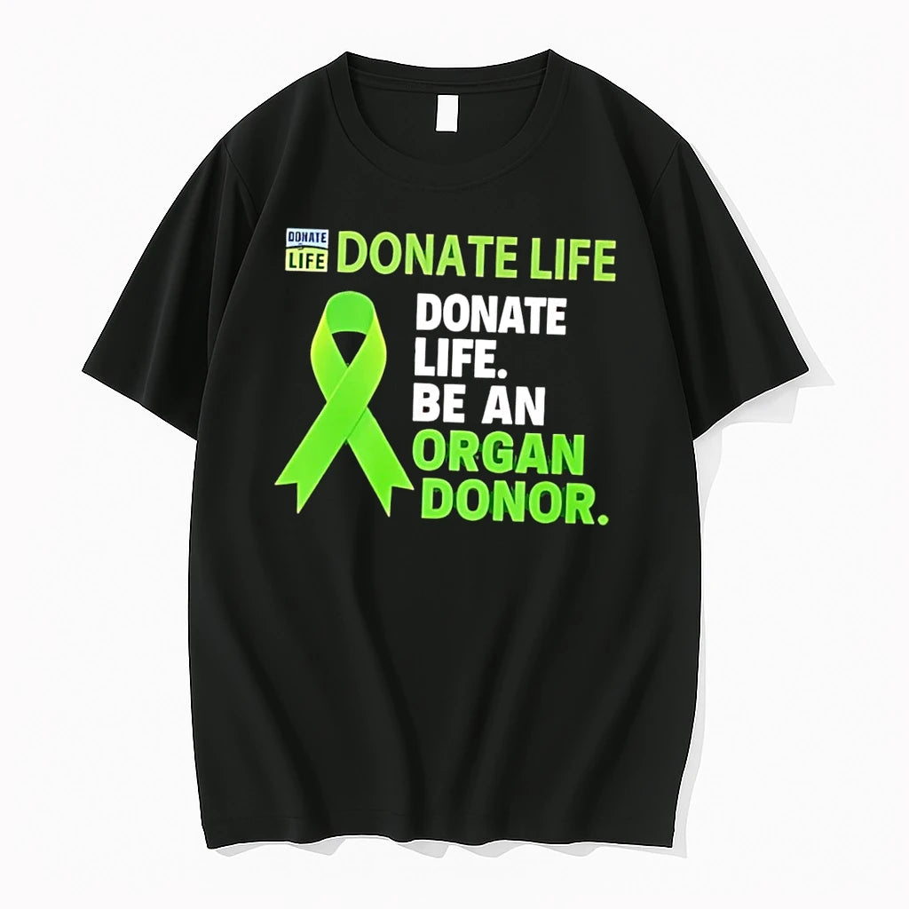 Officials Donate Life Be An Organ Donor Black Premium T Shirt