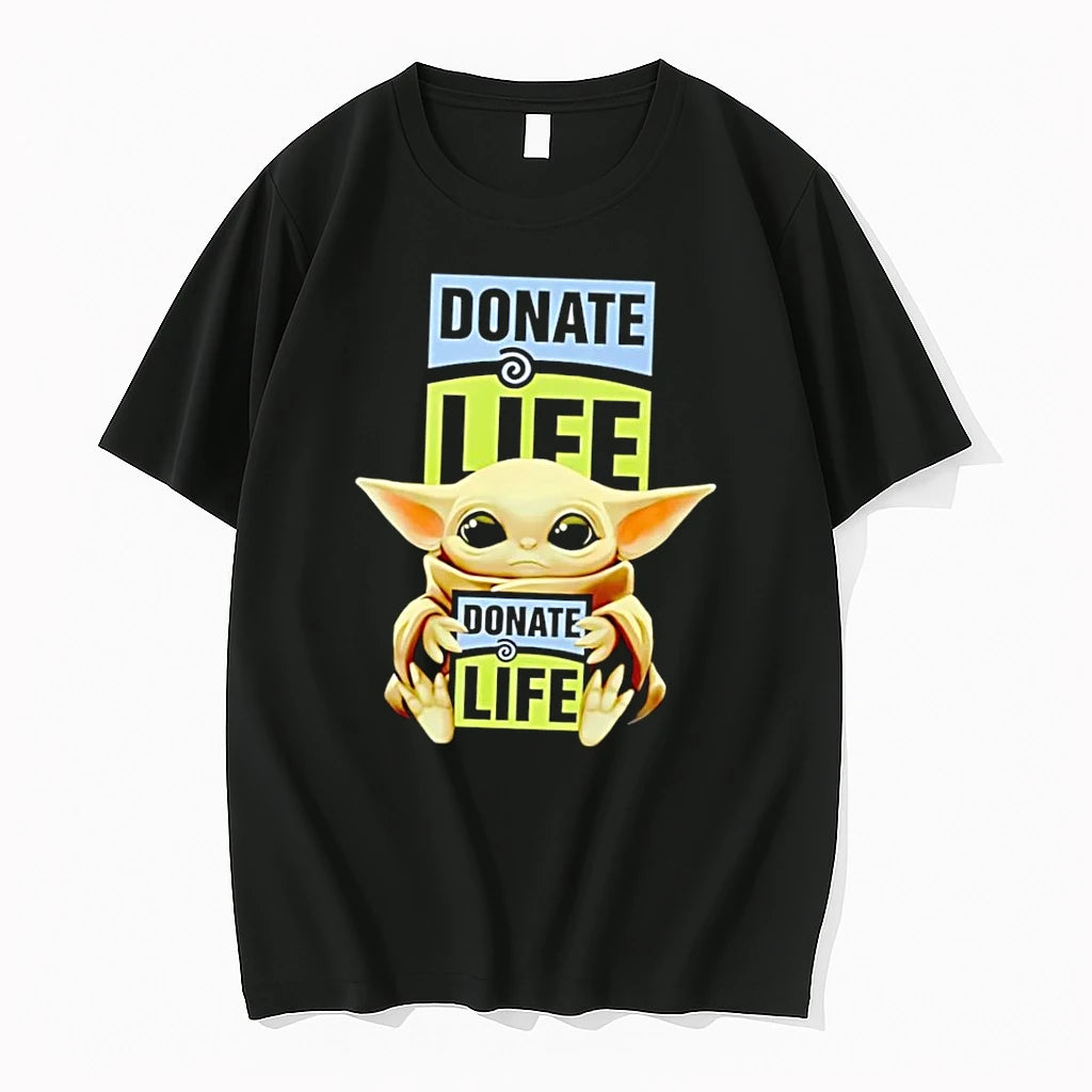 Officials Donate Life Grogu Holding Sign Black Premium T Shirt
