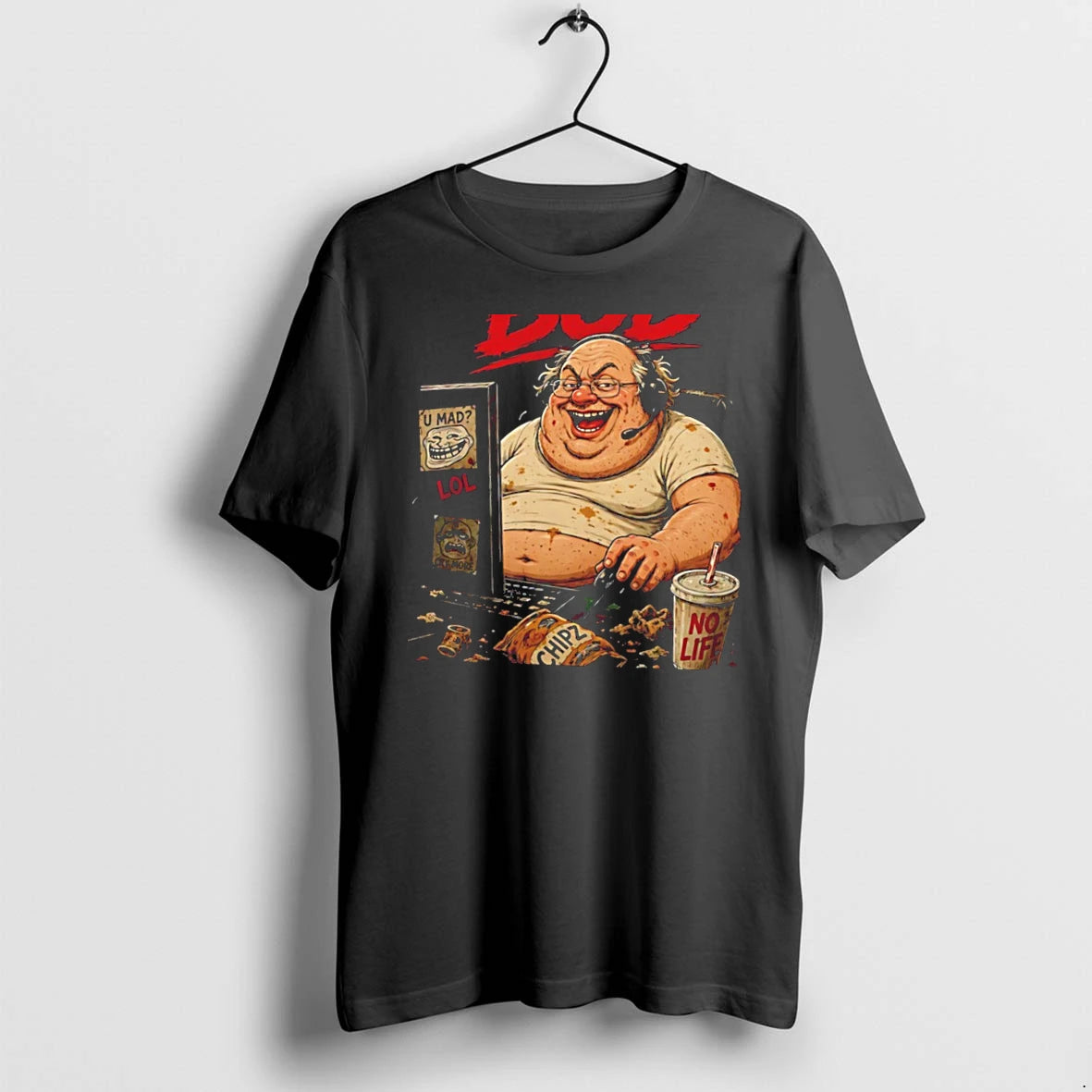 Officials Dont Be Like Bob Stereotypical Gamer Character Illustration Tee Premium T Shirt