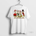 Officials Ducks In Holiday Costumes Lights Christmas White Graphic Tee Shirt Sweater Hoodie 2