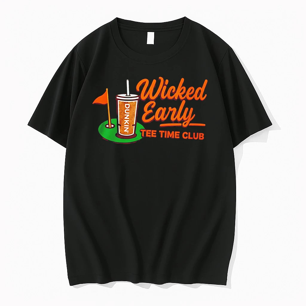 Officials Dunkin Ice Coffee Wicked Early Golf Hat Tee Premium T Shirt