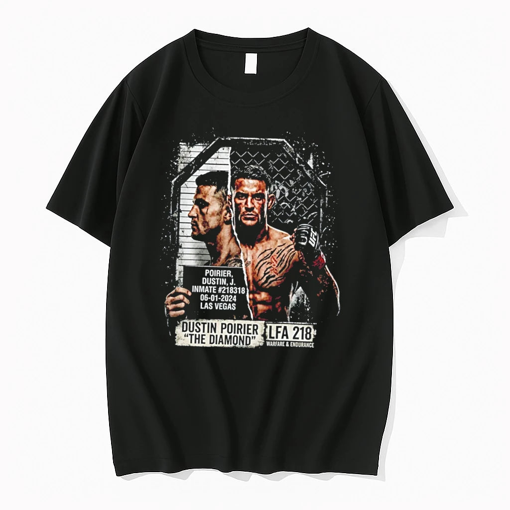Officials Dustin Poirier The Diamond Lfa 218 Warfare And Endurance Mugshot Tee