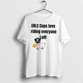 Officials Erlc Cops Love Riding Everyone Lolll Pig Police Tee Premium T Shirt