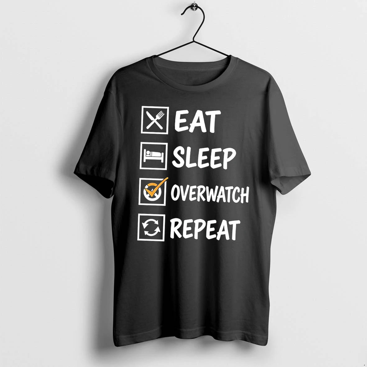 Officials Eat Sleep Overwatch Repeat Tee Premium T Shirt